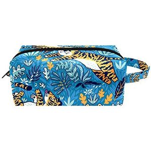 Opknoping Toilettas Cosmetische Briefpapier Organizer Pouch Draagbare Potlood Case Dinosaurus Leuke Rood