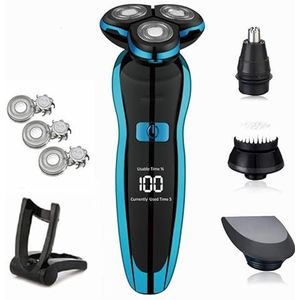 Elektrisch scheerapparaat， Waterbestendig elektrisch scheerapparaat, elektrisch scheerapparaat, haarknipapparaat, scheerapparaat for mannen, tondeuse, baardtrimmer, roterend scheerapparaat