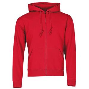 Fruit of the Loom Premium sweatshirt met capuchon voor heren, Rood (Red 400), XL