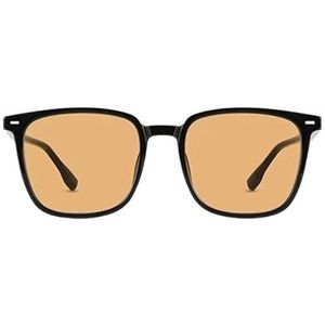 Mannen en vrouwen met dezelfde zonnebril met zonnebrandcrème Retro straatzonnebril met klein frame Du (Color : Tea slices, Size : Ordinary film)