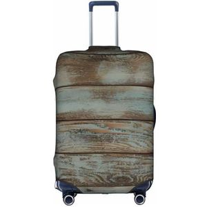 OPSREY Zeeschildpadden Gedrukt Koffer Cover Reizen Bagage Mouwen Elastische Bagage Mouwen, Rustieke oude schuur hout, XL