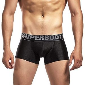 UXH Heren Slips Ademend Ice Silk Boxer Bikini's en Slips, Zwart, XL