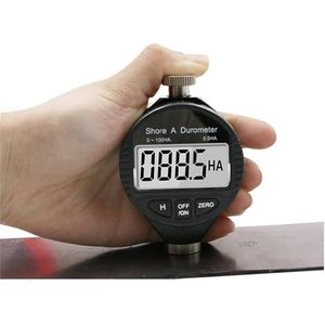 Hardheidsmeter Digitaal, Elektronische digitale display Shore ADC Durometer Sclerometer Rubber hardheidstester Meter Paragraaf Tool,Hoge precisie testresultaten(A)
