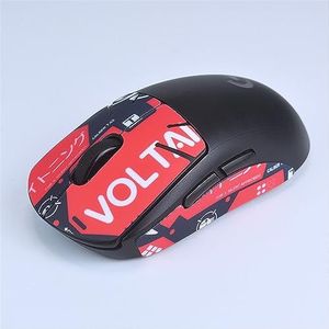 Muisgreeptape antislip huid voor G Pro X Superlight GPW draadloze muis, doe-het-zelf sticker muis zweetbestendige griptape beschermhoes (voor GPW muis - rood)