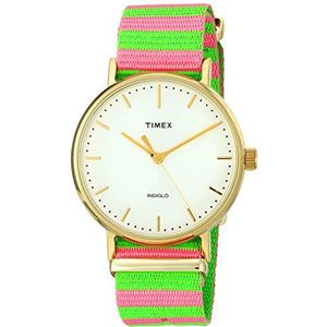 Timex Fairfield, Roze/Groen, Eén maat, Armband