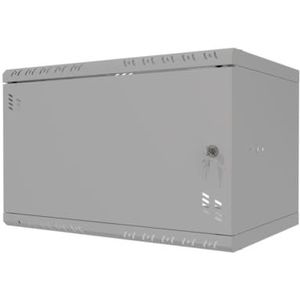 Stalflex - Rack 19 inch 6U 350 mm - Rackkast voor Zware Toepassingen - Staal - Metalen Deur