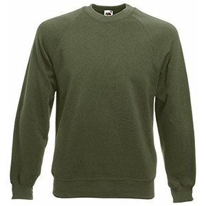 Fruit of the Loom Heren sweatshirts M L XL XXL 3XL 4XL ook sets M L XL XXL 3XL 4XL ook sets (L, groen (Classic Olive)), groen (Classic Olive), L