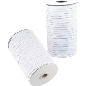 10 yards zwart/wit naaien elastische band spandex 3 mm ~ 50 mm voor kleding kledingstuk broeken riem naaien DIY accessoires-wit-10mm-10yards