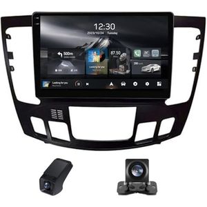 Android autoradio 2 Din geldt voor Hyundai Sonata NF 2008-2010 met Draadloze Carplay Android Auto GPS Navi WiFi 9 inch met Bluetooth+ Achteruitrijcamera/Stuurwielbediening(B,C30Plus)