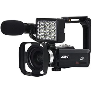 Digitale Camera, Time-lapse 4K digitale camcorder for streaming video-opname 48MP buitencamera's Vlog Knit fotografische recorder(32G SD Card)