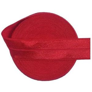 30002 5/8 ""(15 mm) 2 5 10 yards effen glanzend vouw over elastische spandex satijnen band haarband hoofdband jurk naaien kant trim-rood-15mm-5 yards