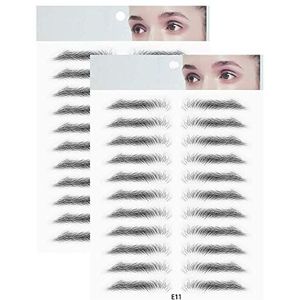 4D haarachtige authentieke wenkbrauwgroming shaping brow shaper make-up, blijf direct bij het dragen om volledige natuurlijke wenkbrauwen met de gewenste wenkbrauwvorm te creëren (E11)