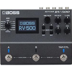 BOSS RV-500 Reverb Effects Pedal, krachtige en veelzijdige reverb processor; sound van studioniveau met uitstekende 32-bit AD/DA, 32-bit floating point processing