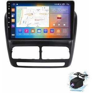 Android 13.0 2 Din Autoradio 9"" Touchscreen Auto Stereo Voor Fiat Doblo 2010-2015 Met Draadloze Carplay Android Auto GPS Navigatie AHD Omgekeerd Beeld Stuurwielbediening(P6(6G+128G))