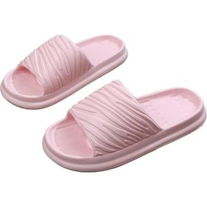 Strandsandalen Comfort Lichtgewicht Slippers Antislip Gemakkelijk schoon te maken Huispantoffels Doucheschoenen Badkamersandalen for dames en heren Buitenpantoffels(Pink,38-39)