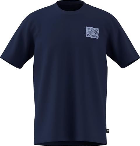 adidas Hombre MEMORIES OF SPORT PATCH GRAPHIC T-SHIRT, dark blue, 4XL