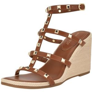 Nine West Dames Sardis Wedge Sandaal, Cognac 120, 7.5 UK, Cognac 120, 40.5 EU