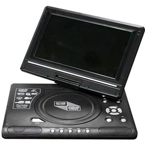 Mini Draagbare DVD CD EVD-speler Digitale Desktop Smart TV-speler Met Afstandsbediening 270° Draaibaar Scherm For Op Reis(7.8inch)