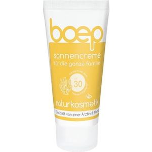 boep Zonnecrème LSF30 | minerale zonwering voor baby's, kinderen en volwassenen | met zinkoxide en zonder chemische uv-filter, zonder ftalaten en zonder DHHB | veganistische natuurlijke cosmetica in