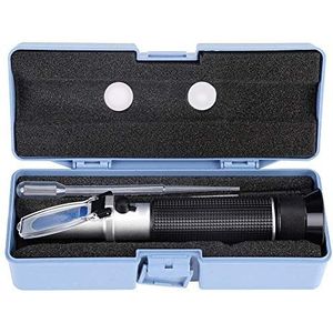 Brix Refractometer, Gebruiksvriendelijk Kalibratie Refractometer Alcohol voor Suiker Voedsel Fruit, Dranken Honing, Bier Wijn