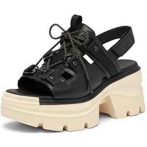 Sorel Dames Rein Cb Lace Platform Sandalen, Zwart/Gebleekt Keramiek, 41 EU, Zwart gebleekt keramiek, 41 EU