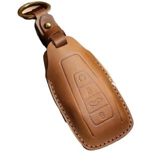 Autosleutel beschermhoes Luxe Autosleutel Case Cover Lederen Etui Fob Houder Sleutelhanger Shell Voor Geely Voor Boyue Voor Emgrand Voor Bonjour Sleutelhanger Zakaccessoires Sleutel Shell(3)