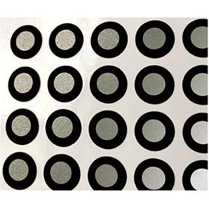 Scanning Marking Dots Sterk reflecterend 3D -scanmarkeringspunt inner 6 mm Buiten 10 mm handheld 3D -scanner Reflecterend markeringspunt 1000 punten Binnenmarkeringspunt Meetpunt Markering