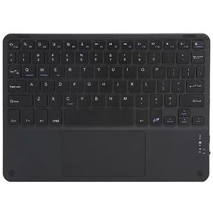10 Inch Draadloos Bluetooth-toetsenbord met Touchpad-smartphones, voor Tablets, Laptops en Desktopcomputers(zwart)