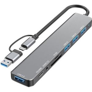 USB C-adapter 4/5/7/8-poorts USB3.0 100W dockingstation Snelle het Laden Overdracht