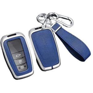 Autosleutel beschermhoes Legering Lederen Autosleutel Case Cover Shell Voor Prius Voor Camry Voor Corolla Voor CHR Voor C-HR Voor RAV4 Land Cruiser Sleutelhanger Sleutel Shell(11)
