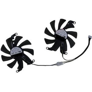 2 stuks T129215SU, videokaartventilator, VGA GPU-koeler, voor KFA2 voor GeForce voor GTX 1660 Ti 1-Click OC, RTX 2060 2060S Super (1-Click OC)