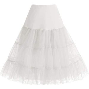 Bbonlinedress Jurken Rok Vrouwen Zomerjurk Vrouwen Petticoat Onderrok Crinoline Onderrok Reijurk Ivory S/M
