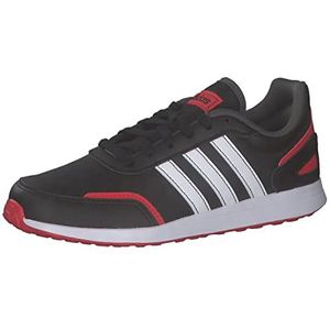 adidas VS Switch 3 Lifestyle Running Lace Sneakers uniseks-kind, Core Zwart Ftwr Wit Levendig Rood, 38 EU