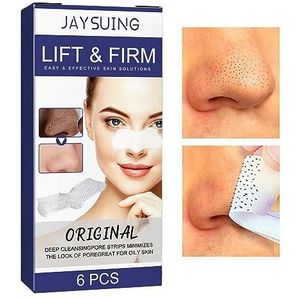 Poriënreinigingsstrips | 6 STUKS Remover Voor Alle Huid | Onmiddellijke poriënontstopping, neusstrips voor vermindering van puistjes, verwijderen en strakker maken voor alle huidtypes Chaies
