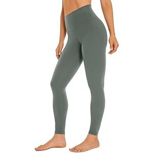 CRZ YOGA Womens Butterleuse Hoge Taille Workout Leggings Lef 28'' Hoge Taille Volledige Lengte Zachte Atletische Yoga Broek Grijze Salie S