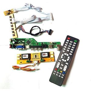 Voor M201EW02 VB VC VF LVDS 4CCFL 30Pin toetsenbord+Remote+Omvormer T.V53 drive kaart board LCD panel monitor HDMI VGA USB AV DIY kit (M201EW02 VF)
