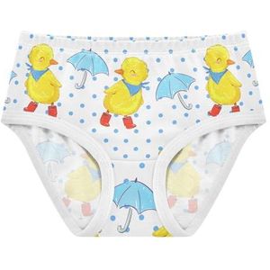 YOUJUNER Meisjesondergoed schattig eendenpatroon peuter onderbroek katoenen broek kleine meisjes slips comfort kinderen onderbroek, Meerkleurig, 2 jaar