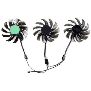 75MM PLD08010S12HH GTX 1070 Koelventilator voor Gigabyte voor AORUS 1080 Ti 1060 G1 Gaming Videokaart T128010SU(Black 3-Fan T12)
