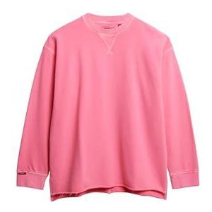 Superdry Dames Studios Sweatshirt met ronde hals Neon Pink 38
