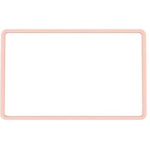 Displaybeschermfolie Voor Tesla Voor Model 3/Y Navigatie Siliconen Frame Centrale Bediening Auto Botsingspreventie GPS Navi Film(Roze)