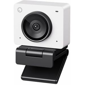 OBSBOT Meet 2-4K Webcam for PC with 1/2"" Sensor, AI Framing & Autofocus, Beauty Mode, Lightweight, HDR, Webcam with Microphone, 60 FPS, Web cam for Streaming, Meeting, Gaming, etc. (Cloud White)