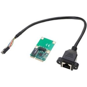 Mini PciE naar Gigabit Netwerkkaart Voldoet aan Ieee802.38023u, 802.3ab