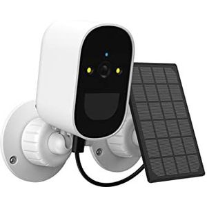Zonne-beveiligingscamera buiten WiFi Camera Outdoor Solar Ingebouwde Batterij Draadloze IP Camera PIR Menselijke Detectie 1080 P Video Surveillance Bewakingscamera(Cam x Solar)