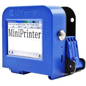 25,4 mm draagbare label-inkjetprinter Mini-handheld-coder met karakter Productiedatum Barcode-logo Afdrukken permanente inkt Afdrukken in meerdere formaten(Printer-Black Ink)
