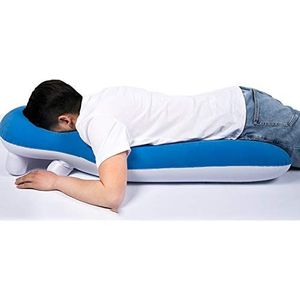 WANGXNCase Gezichtskussen voor bed, met het gezicht naar beneden slapend kussen, multifunctioneel, opblaasbaar armsteunkussen voor patiënten met netvliesloslating tijdens het herstel