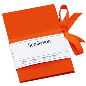 Leporello Orange +++ 6 vellen hoogwaardige, duurzame pagina's +++ klein album voor het inplakken van foto's +++ Originele Semicolon-kwaliteit