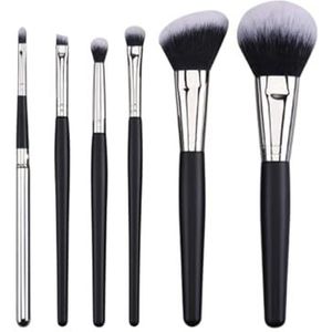 Make-up Kwasten Make-up Kwastenset 6 Stuks For Concealer Oogschaduw Blush Gezichtscontour Make-up Kwast Make-up Kwasten Draagbare