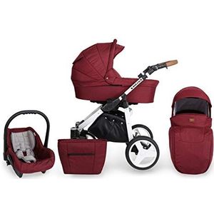 SaintBaby Stroller Ro-Tax White 2in1 3in1 Isofix babyzitje combi kinderwagen buggy Wine 10 2in1 zonder autostoel