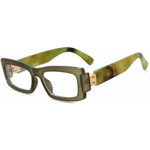 Nepbrillen, Vierkante brilmonturen met glazen die blauw licht blokkeren, veelkleurig(Dark Green)