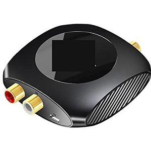 HDMI-schakelaarsplitter 96 KHz Analoog Naar Digitaal Audio Converter 2RCA Naar SPDIF Optische Coaxiale Adapter TV Naar Speaker Subwoofer Versterker voor dvd-speler TV PC(Size:1)
